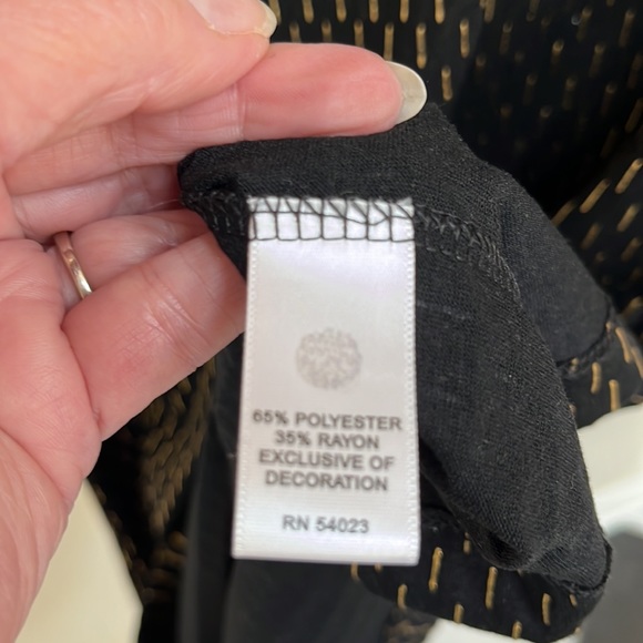 Banana Republic Black Beaded Top - Medium - Picture 6 of 8